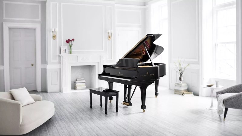 Steinway and sons белый рояль