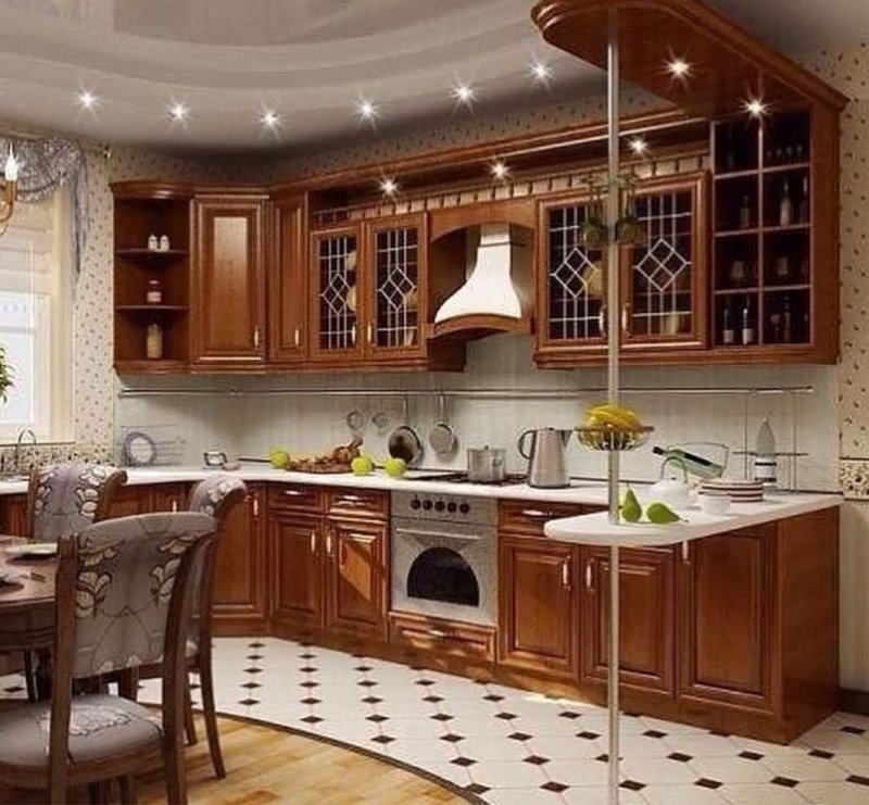 Интерьер кухни в классическом стиле
