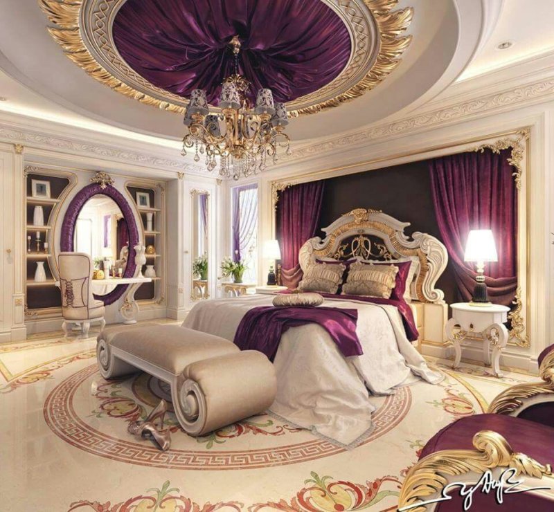 Королевская спальня luxury antonovich design