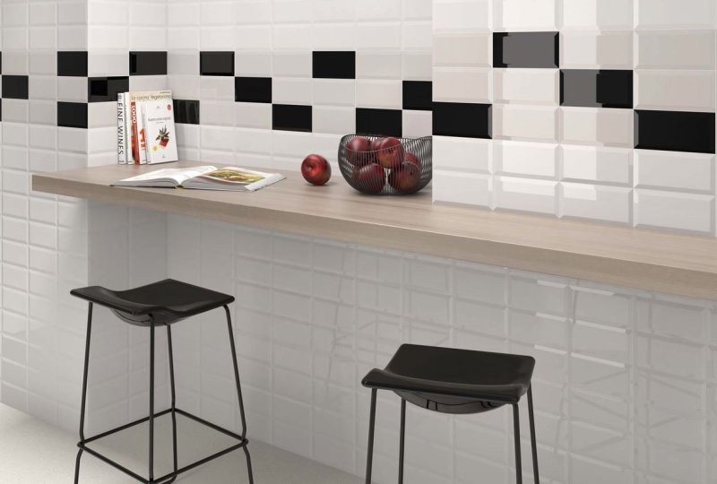 Плитка metrotiles 10x20 белая
