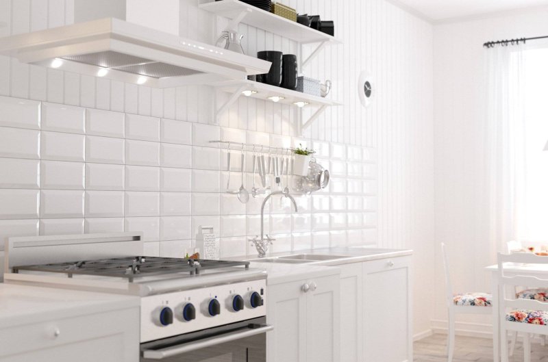 Плитка metrotiles белая 10х20