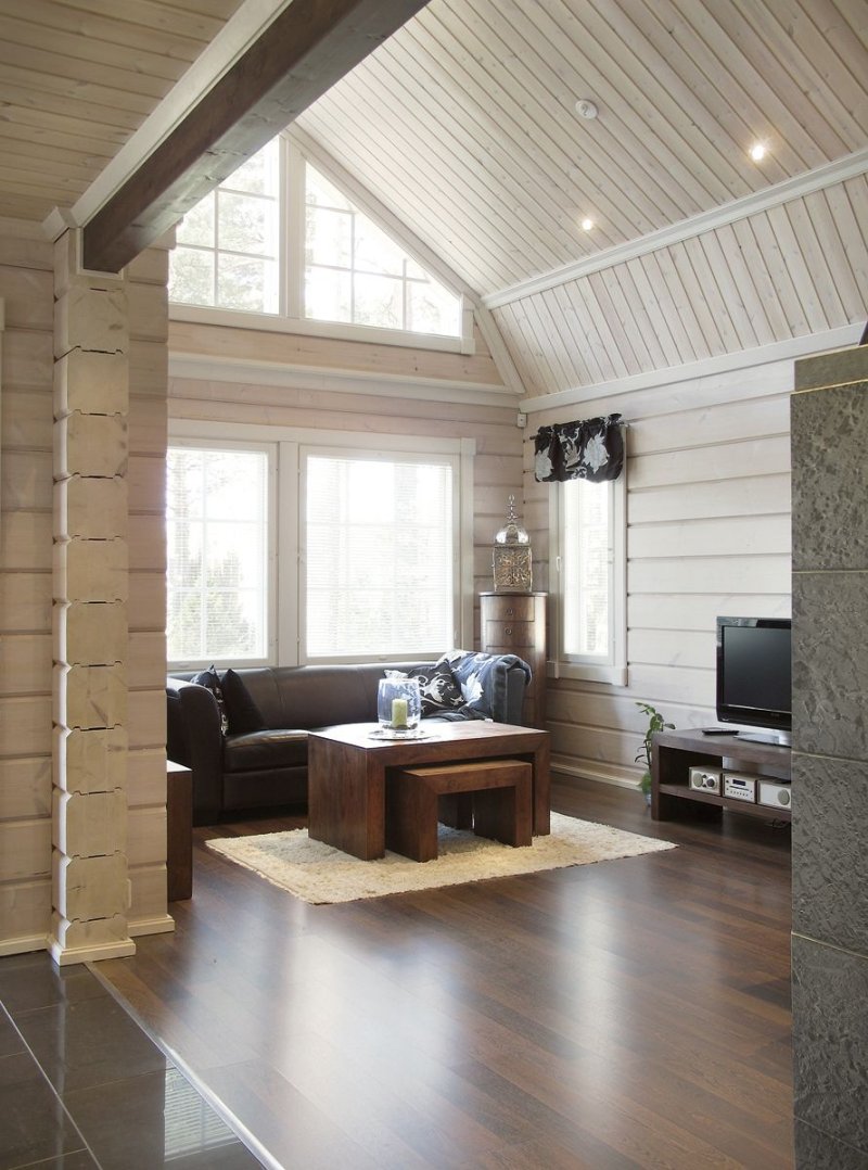 Tikkurila бежевый имитация бруса
