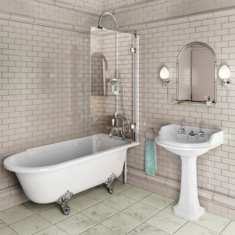 Шторка для ванны burlington c9