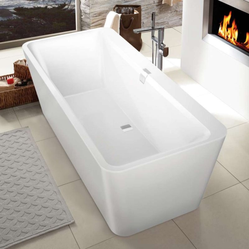 Квариловая ванна villeroy amp boch squaro edge 12