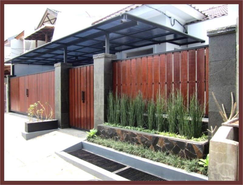 Desain pagar rumah minimalis