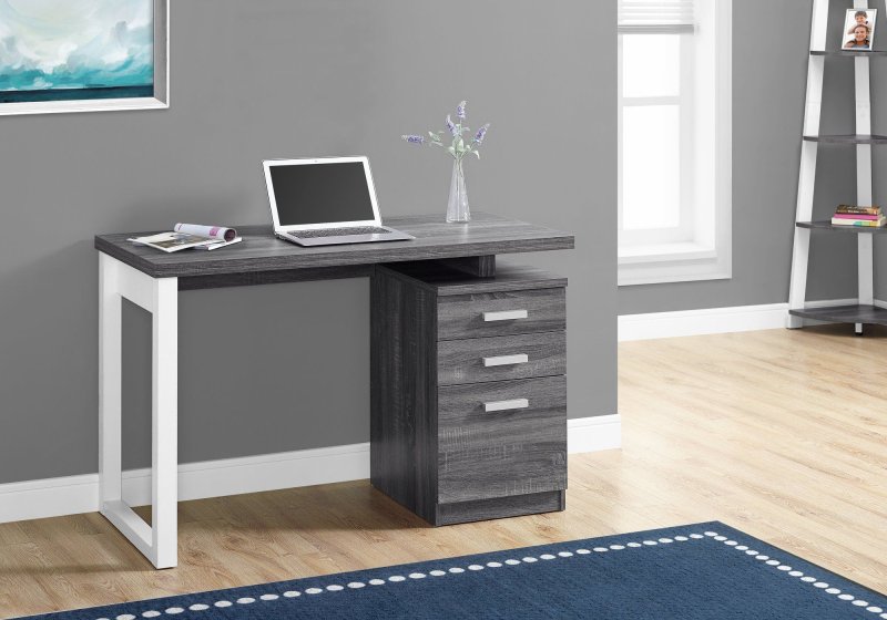 Monarch 48 computer desk greyblack