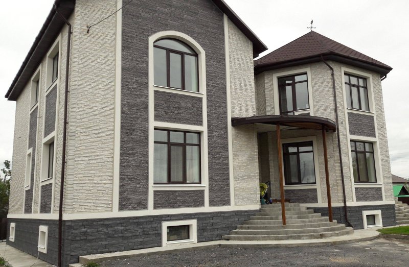 Фасадная панель docke stein антрацит