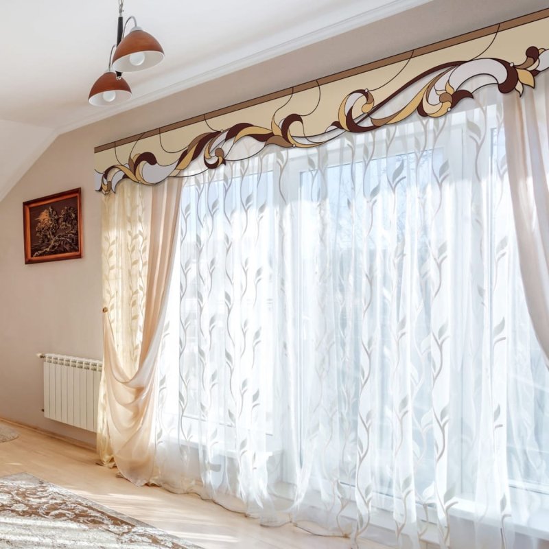 Жесткий ламбрекен для штор