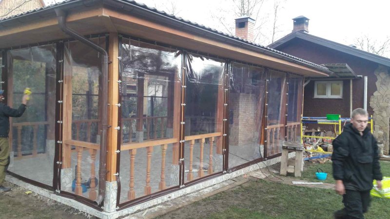 Мягкие окна для веранды