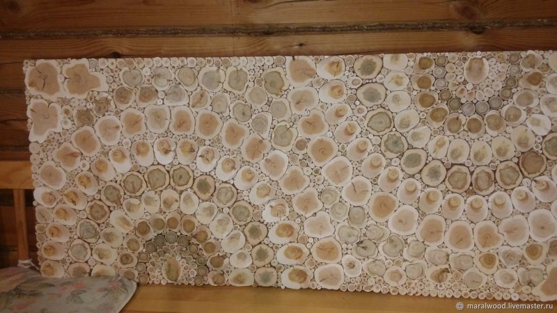 Панно из можжевельника для бани