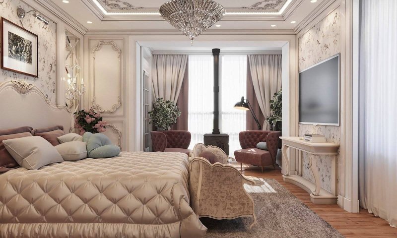 Спальни luxury неоклассика