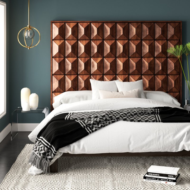 Кровать headboard button
