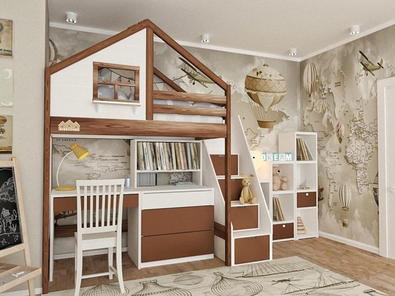 Кровать-домик nest loft