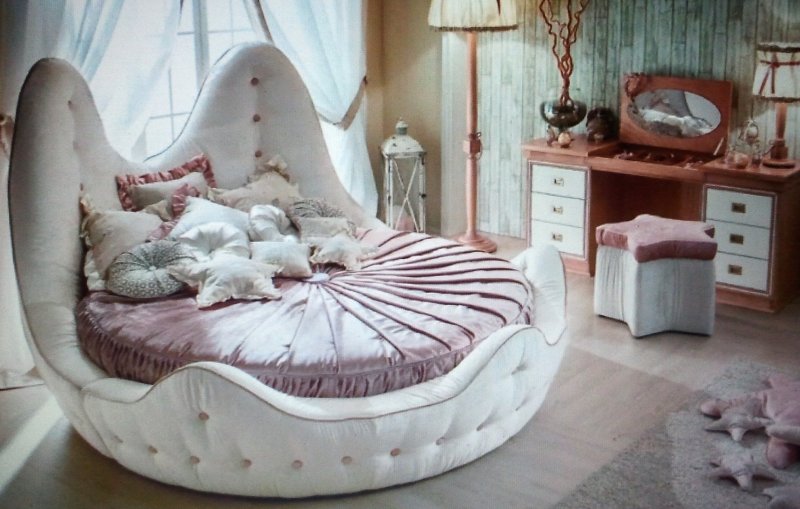 Кровать круглая для спальни