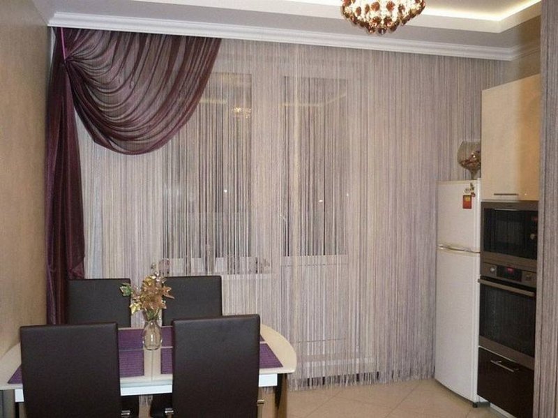 Шторы для кухни в современном стиле
