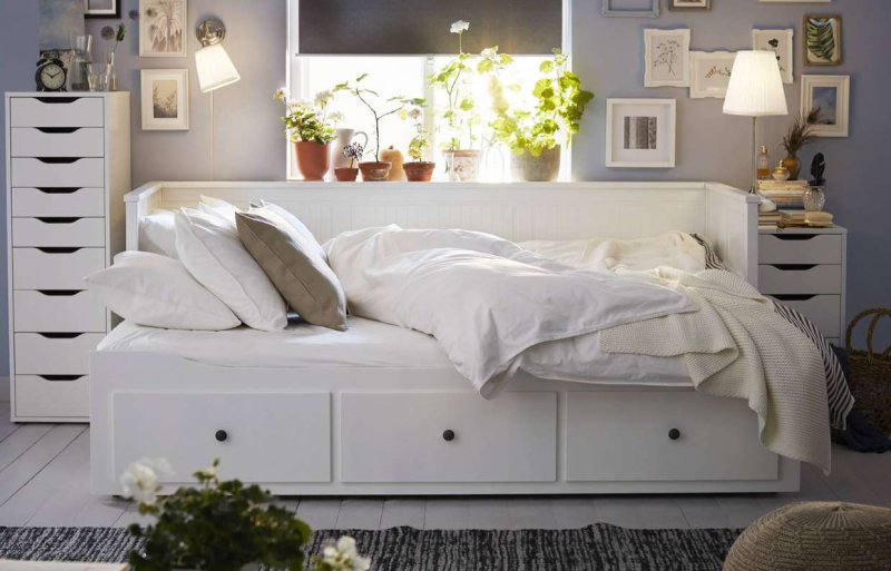 Кушетка кровать хемнэс ikea