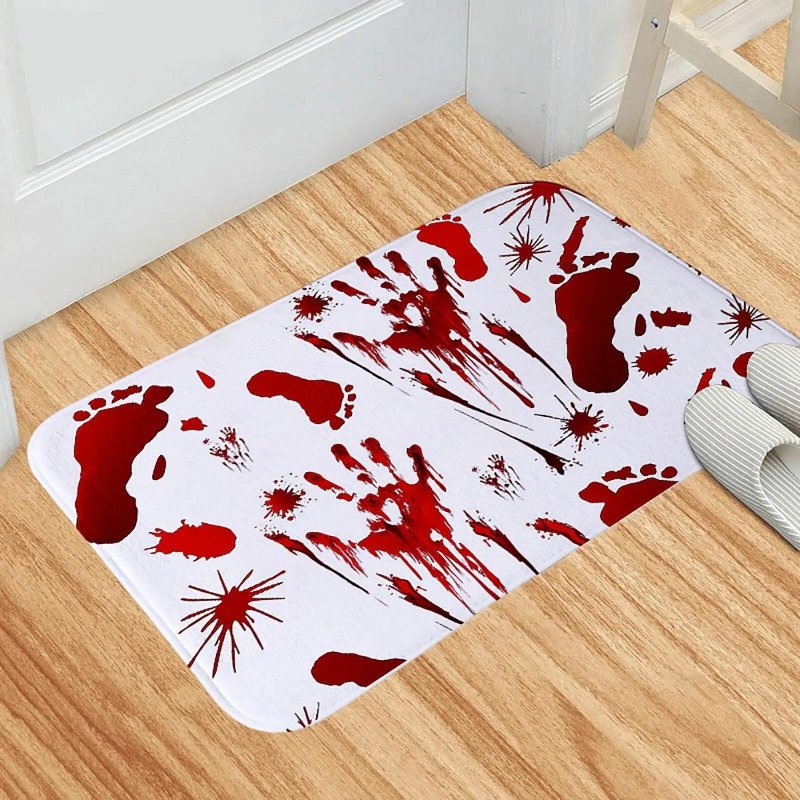 Кровавый коврик для ванной