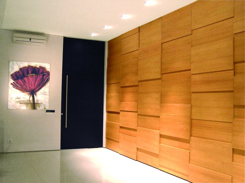 Шпонированные панели wallhof wood тик