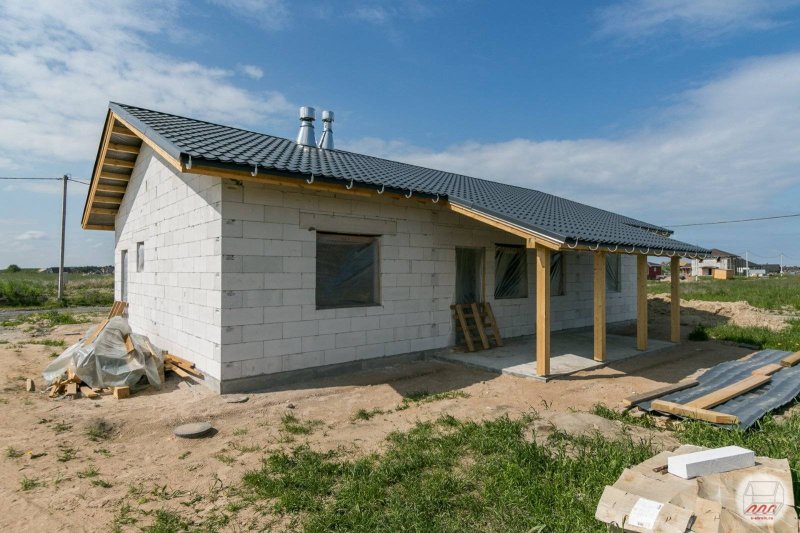 Одноэтажный дом из газобетона 110 м2