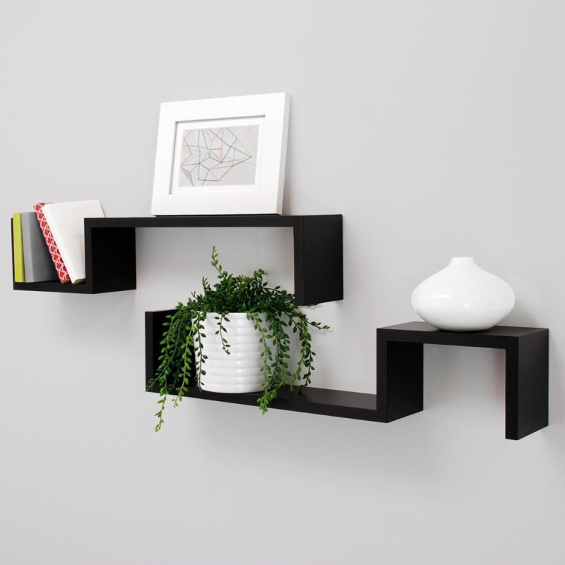 Полка wall shelfs bas wl001 белая