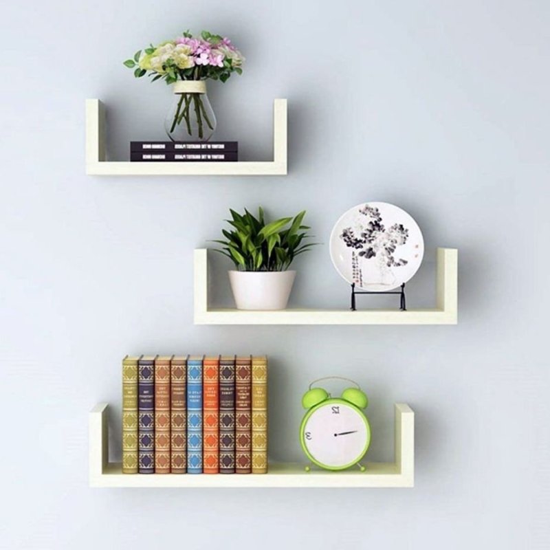 Полка wall shelf s bas wl 001 белая