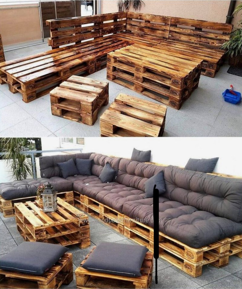 Мебель из европаллетов