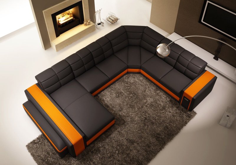 Побразный диван corner sofa