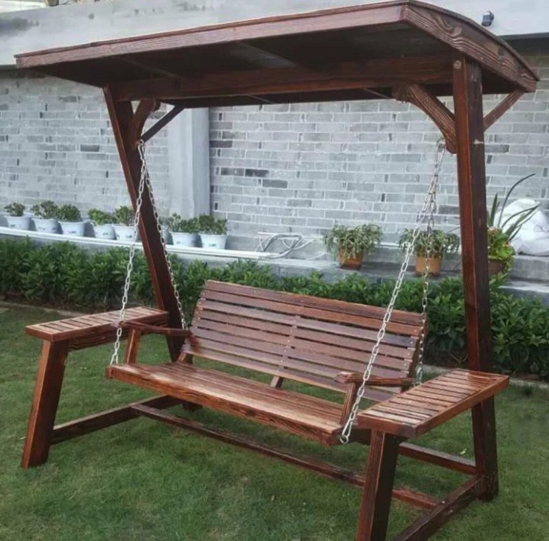Деревянные качели