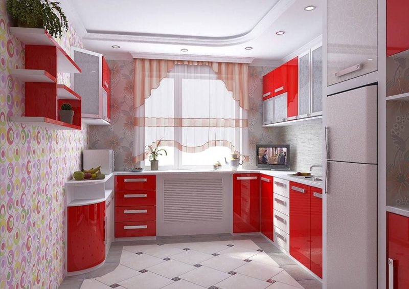 Маленькая угловая кухня дизайн