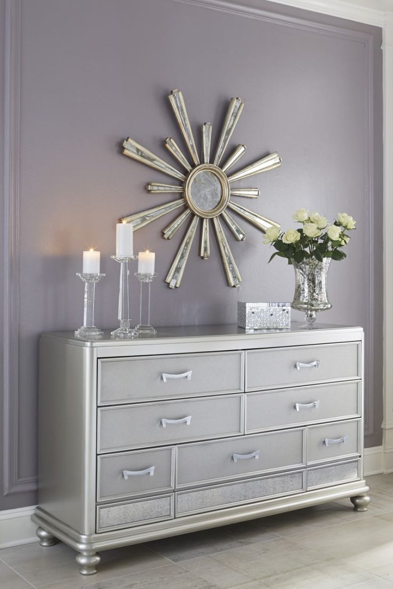 Комод coralayne b65046 silver высокий
