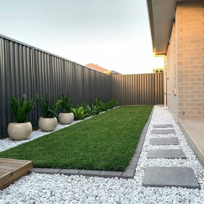 Backyard landscaping