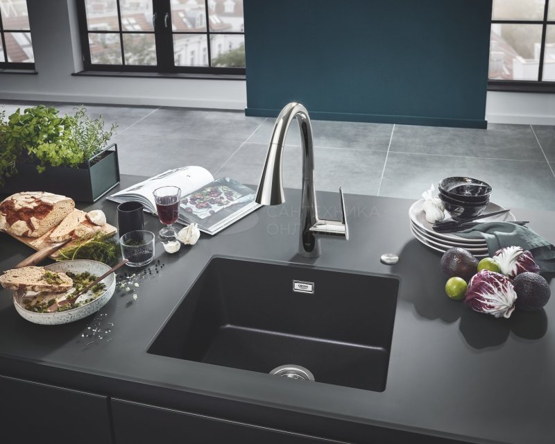 Мойка кухонная из искусственного гранита grohe