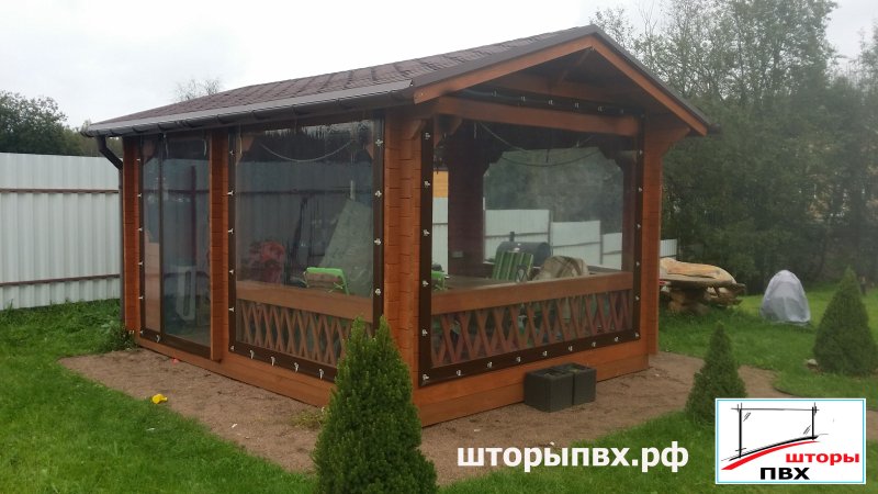 Мягкие окна для беседки