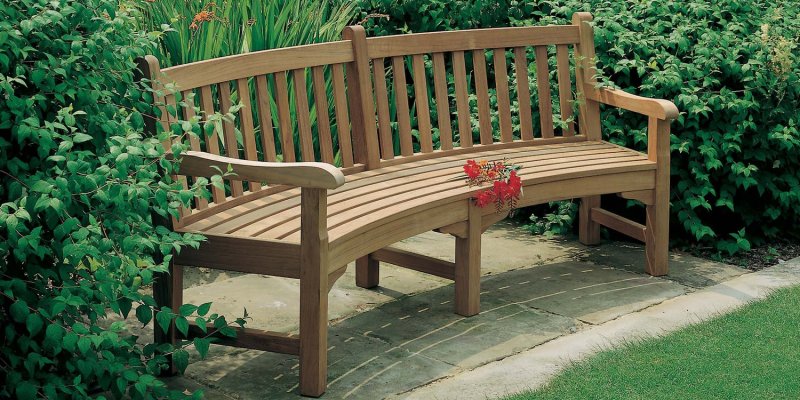 Скамейка wood bench