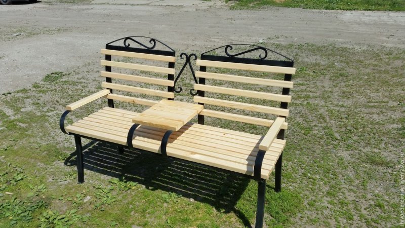 Скамейка садовая мет 400х1500250