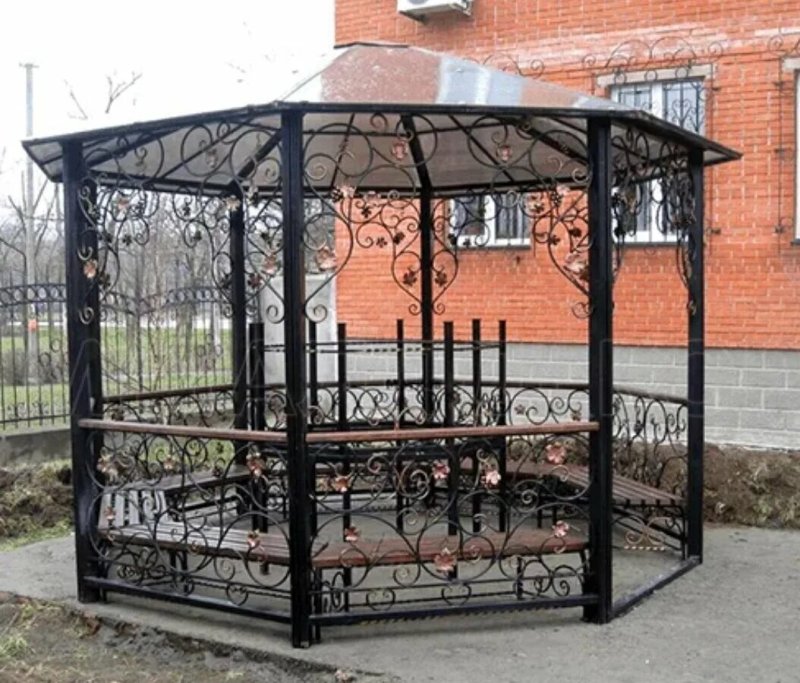 Беседка из металла
