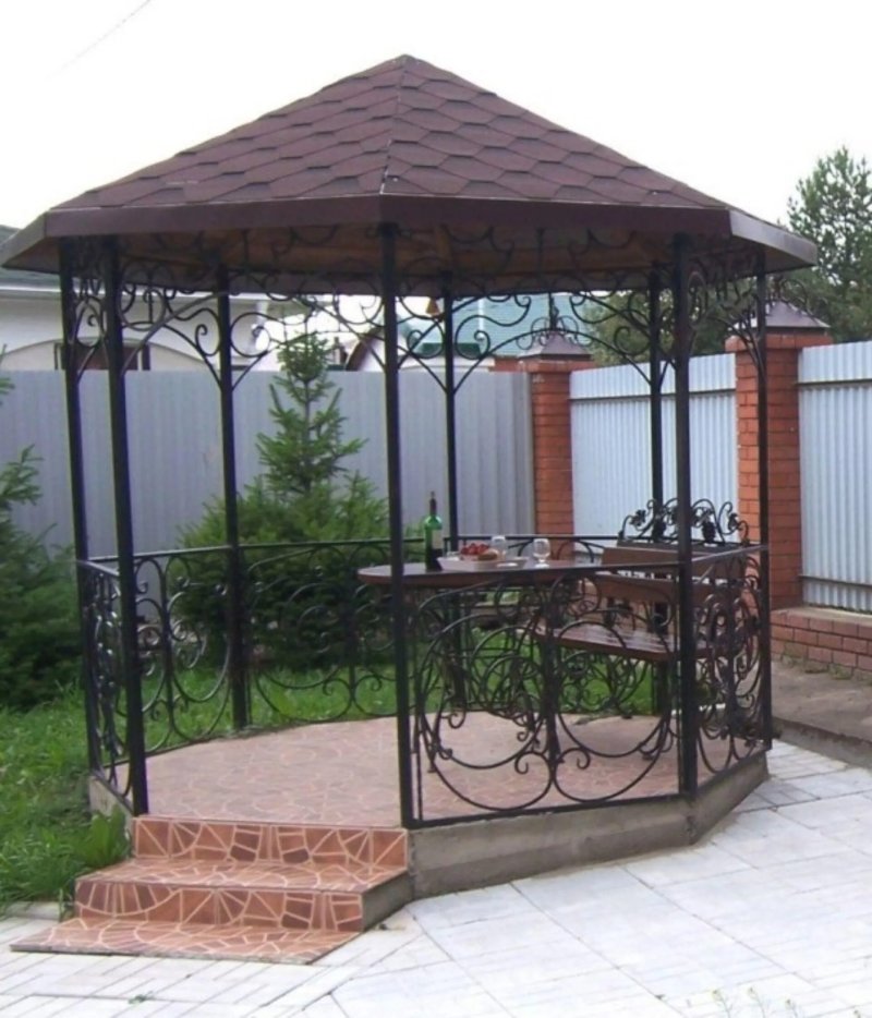 Беседка кованая