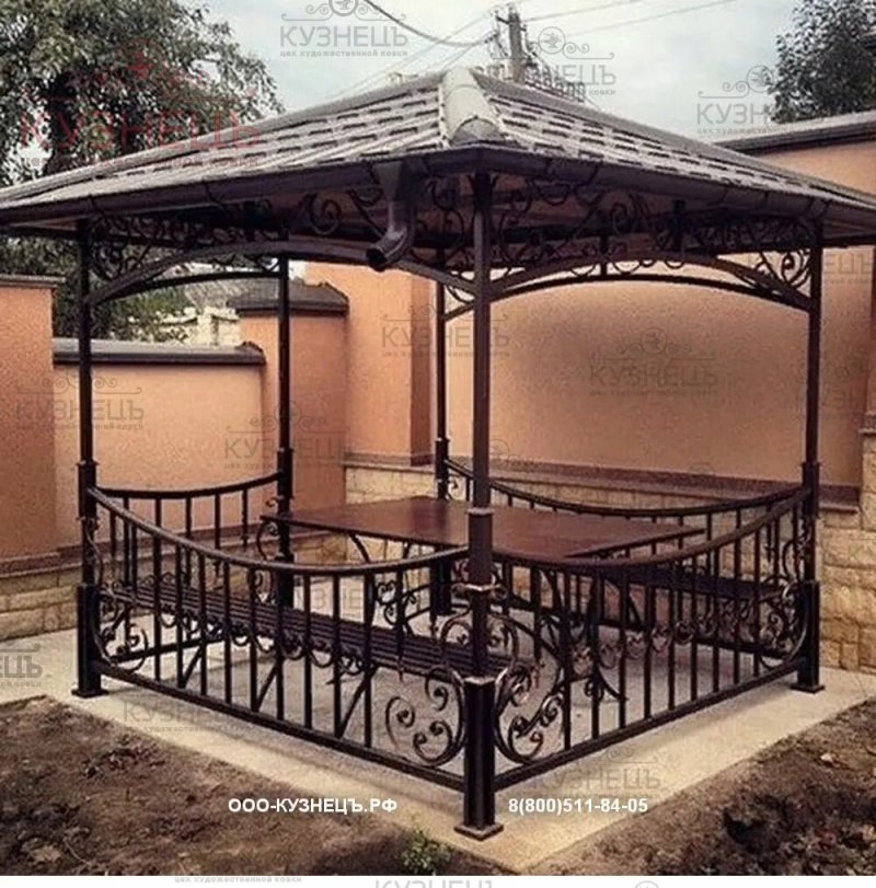 Кованая беседка