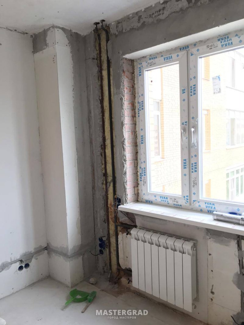 Спрятать трубы отопления