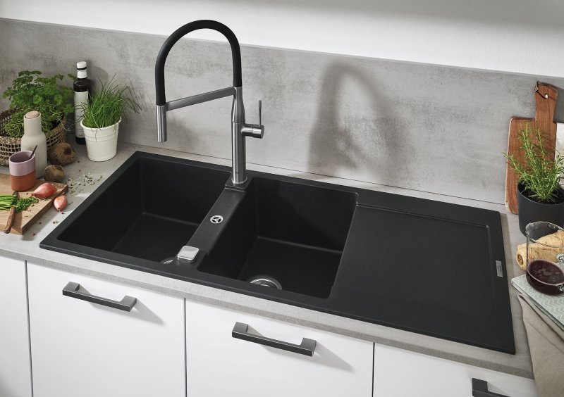 Мойка кухонная из искусственного гранита grohe
