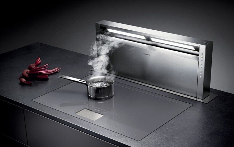 Встраиваемая в столешницу вытяжка gaggenau