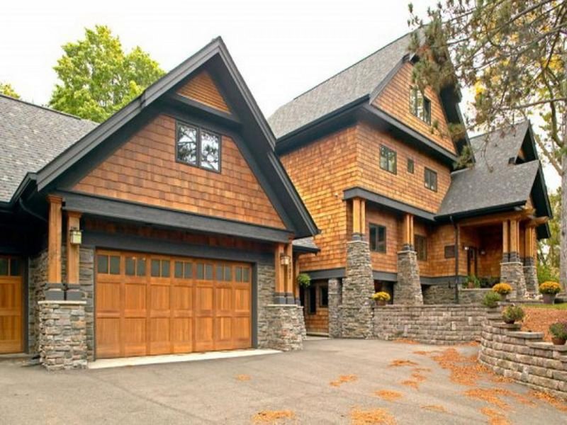 Wood garage doors