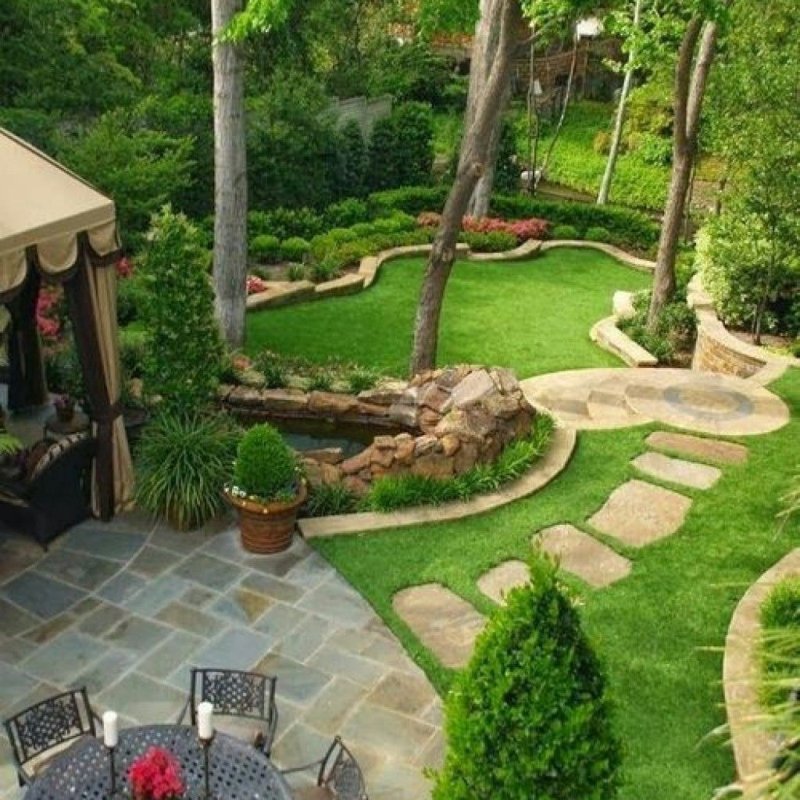 Backyard landscaping