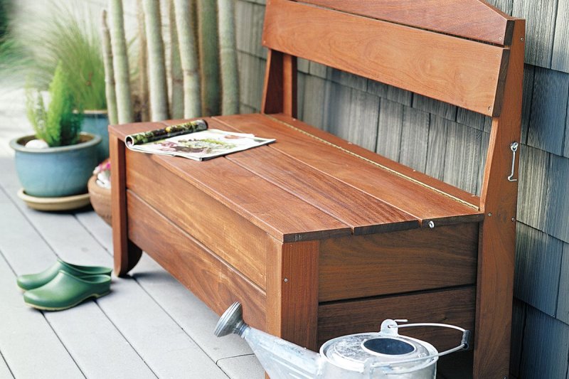 Скамья сундук patio bench