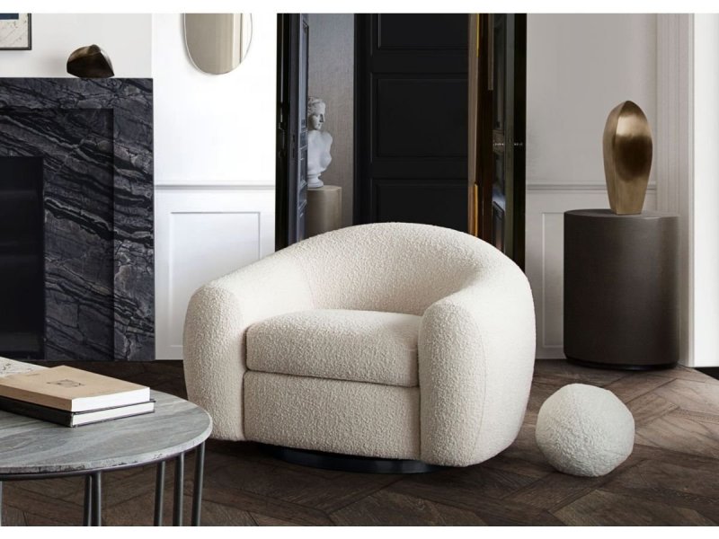 Кресло milk boucle chair