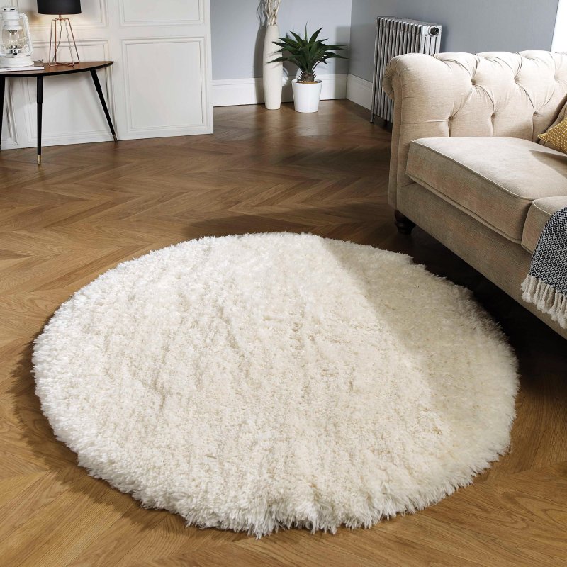 Ковр luxury shaggy white