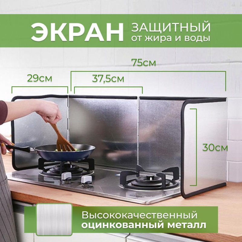 Защитный экран для плиты от брызг