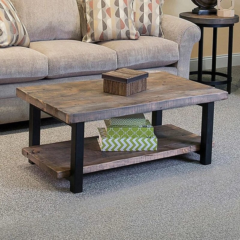 Стол журнальный лофт loft wood
