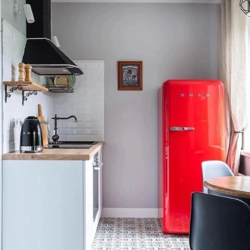 Холодильник smeg в интерьере