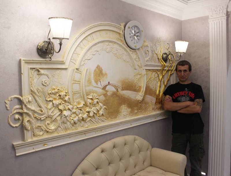 Барельеф в современном интерьере
